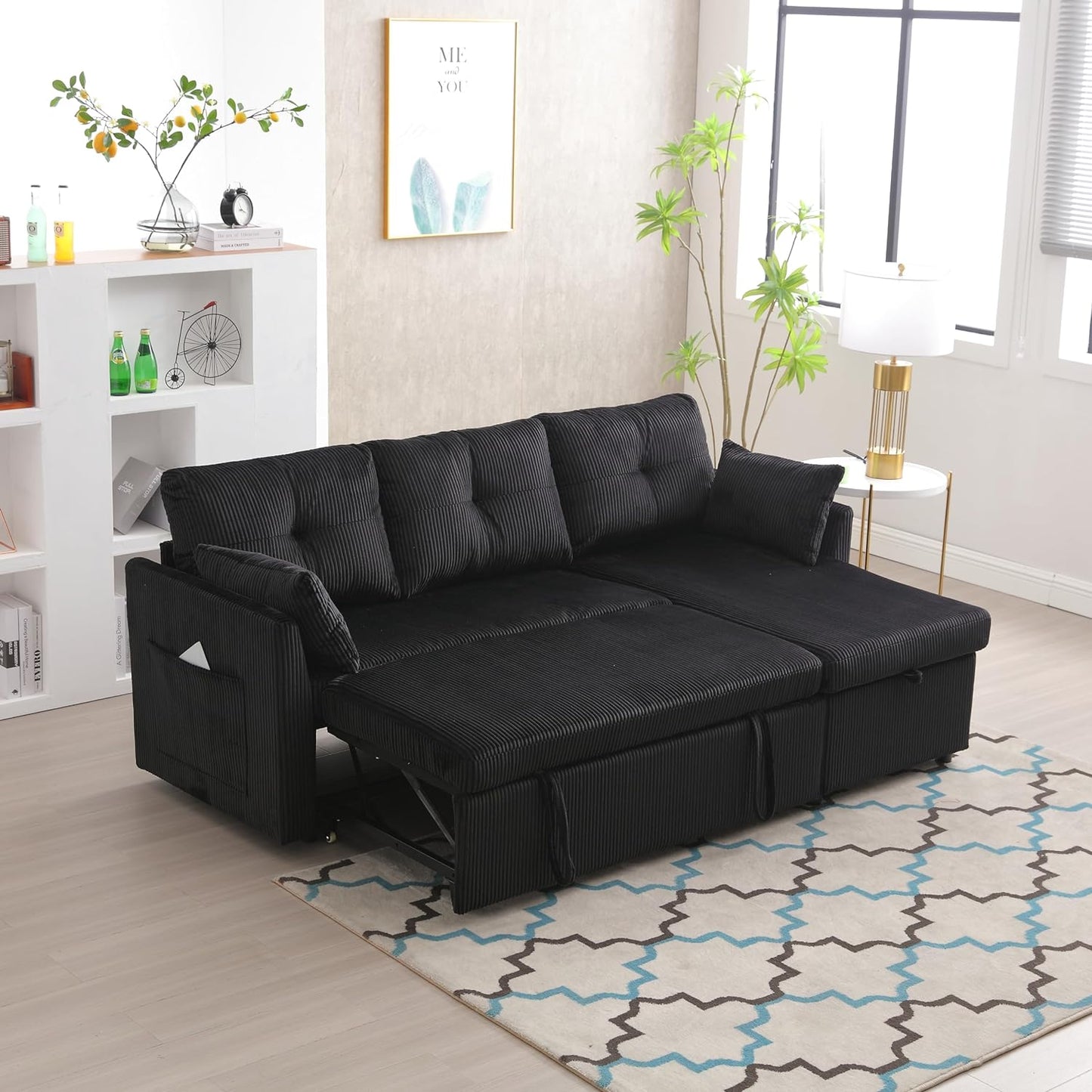 Sectional Couch with Storage Seats, Modular Sectional Sofa L Shaped Modular Couch with Reversible Chaise Modular Sofa