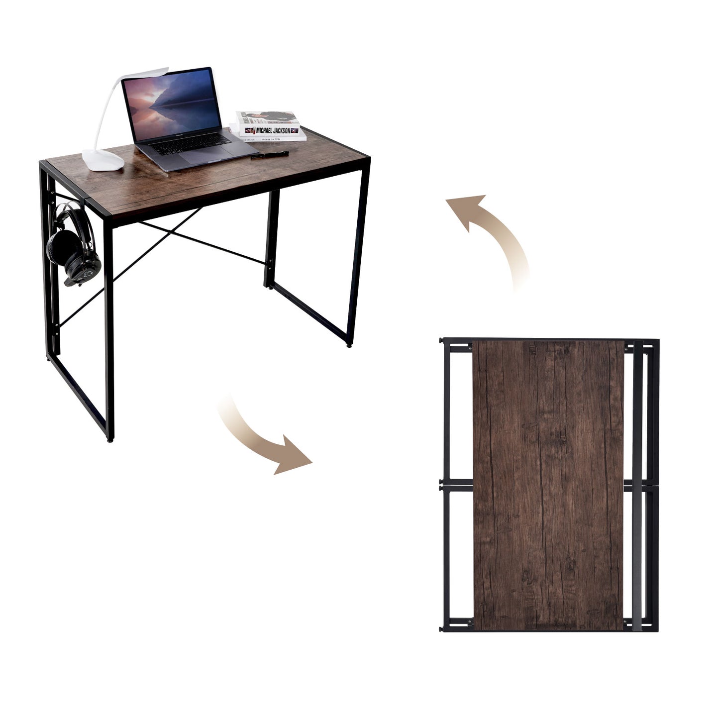 Multifunction Folding Desk Portable Computer Table Space saving